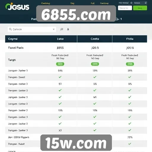 Comparação entre 6855.com e outros sites de jogos