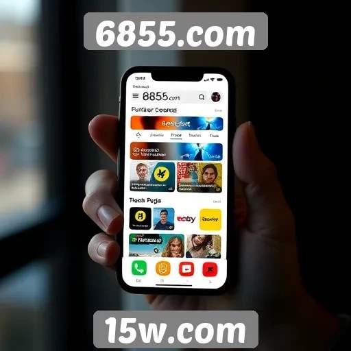 Desempenho do site 6855.com em dispositivos móveis
